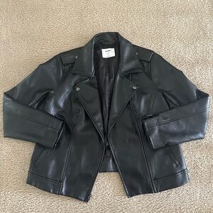 Faux Leather Biker Jacket